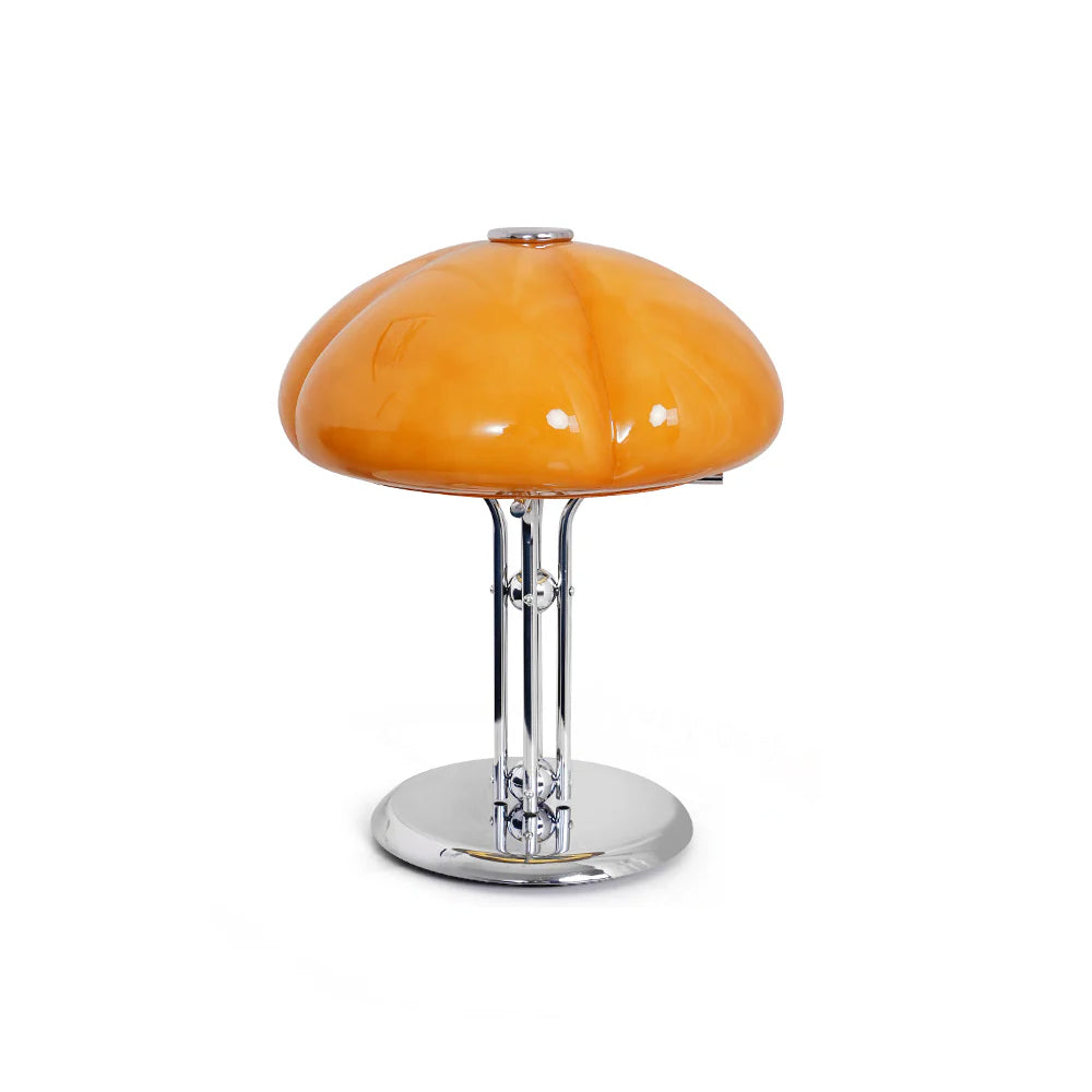 Mushroom Lamp With Bauhaus Influence And Clean Geometric Silhouette