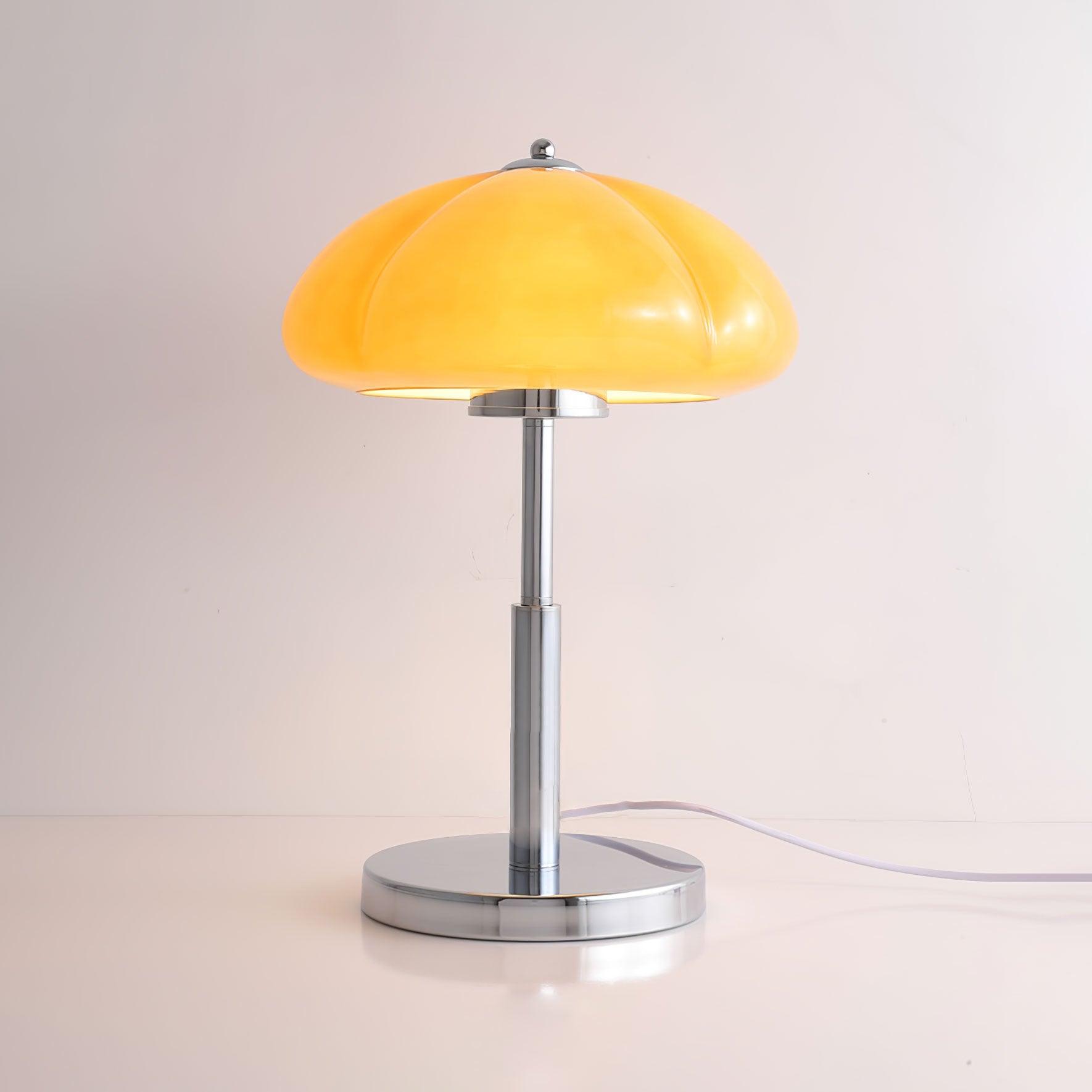 Mushroom Lamp With Bauhaus Influence And Clean Geometric Silhouette