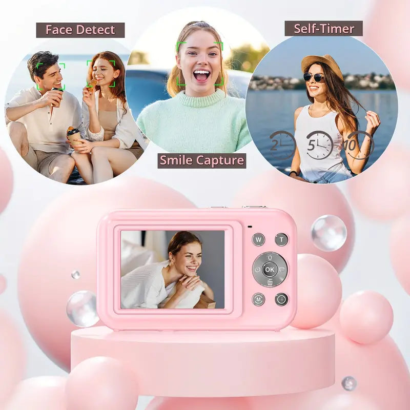 Retro-Style Digital Camera With 1080P Video, Compact And Lightweight For Everyday Use