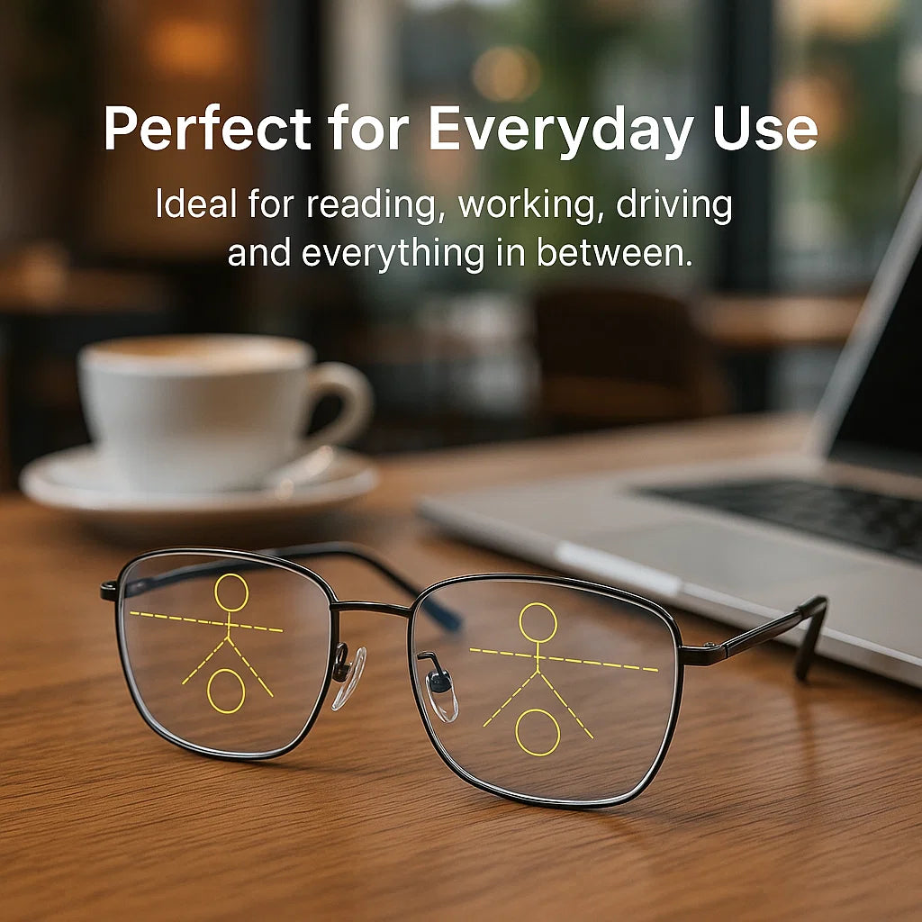 VisoLux Progressive Eyeglasses With Photochromic Lenses For Clarity All Day