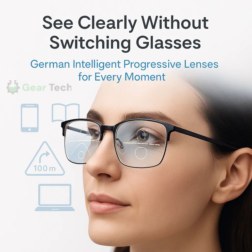 VisoLux Progressive Eyeglasses With Photochromic Lenses For Clarity All Day