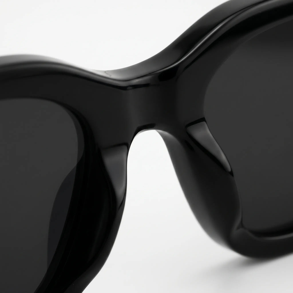 Thick Rectangular Frame Sunglasses -  Reducing Sun Glare - Ormexis