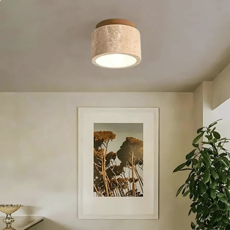 CalmGlow Sleek Wood Lamp With Energy Efficient LED