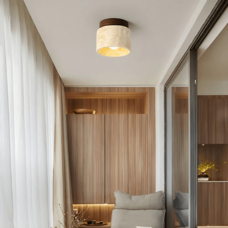 CalmGlow Sleek Wood Lamp With Energy Efficient LED