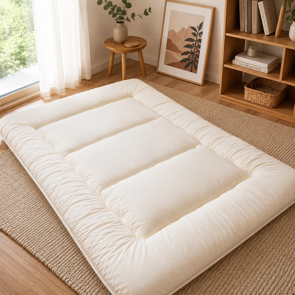 Foldable Tatami Floor Mattress, Four Inch Thick Futon For All Ages