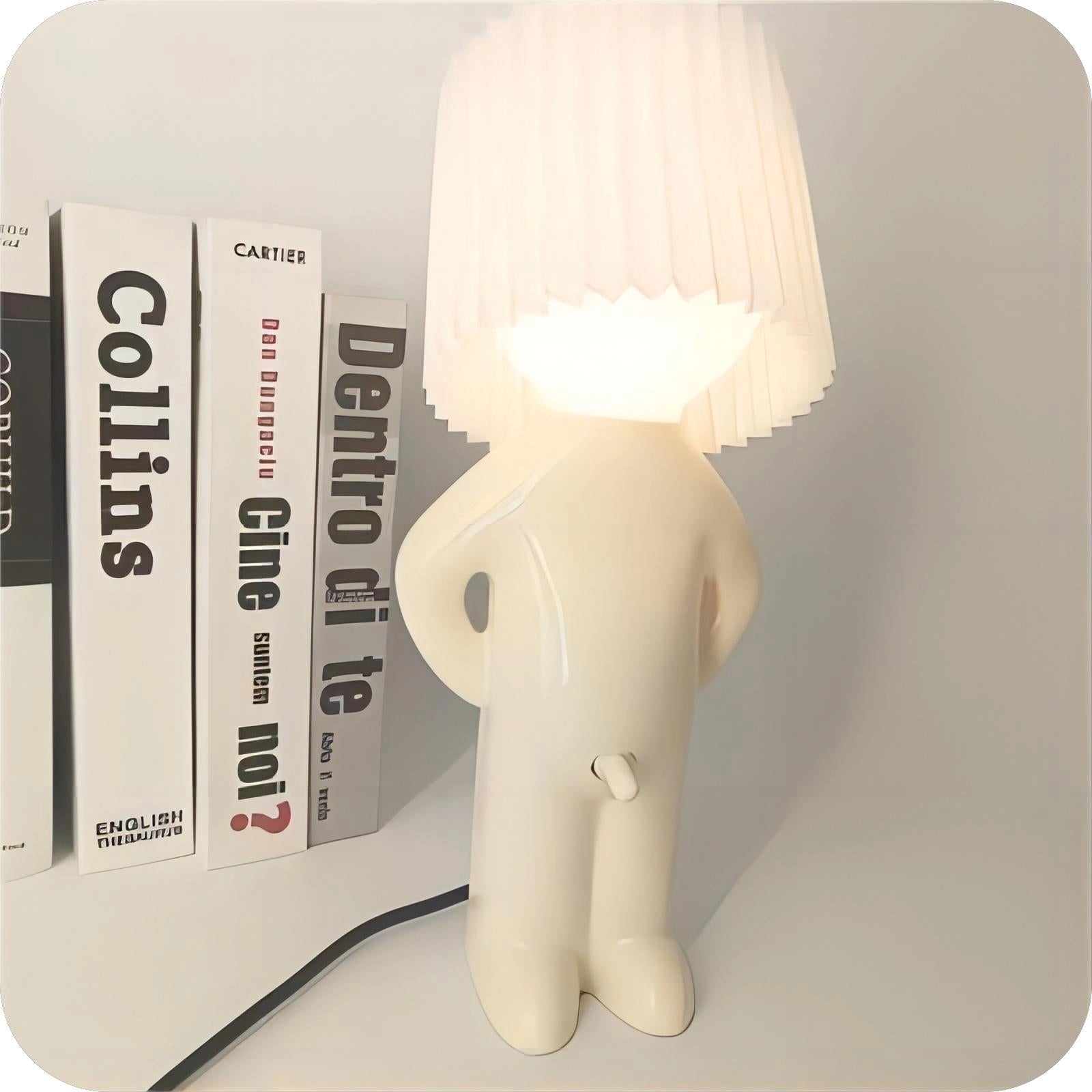 WackyLamp Human-Shaped Cordless Table Lamp For Living Room And Bedroom