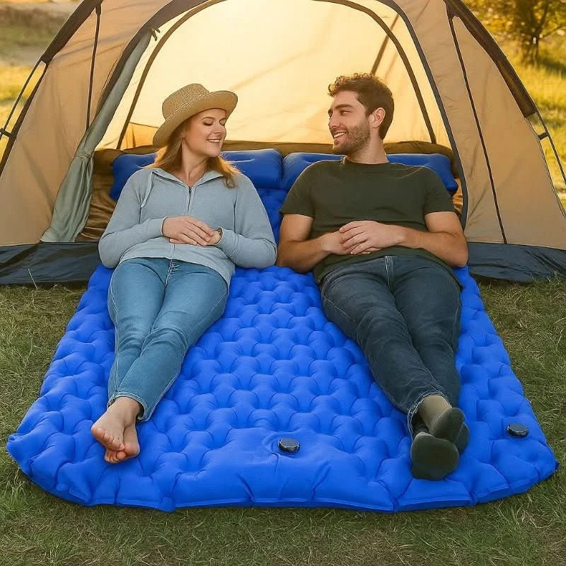 WanderRuhe Dual Occupant Self-Inflating Hiking Mat With Auto-Inflation Technology