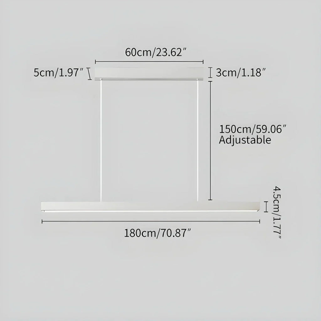 Contemporary Slim Pendant Light For Kitchen Island, Modern Fixture