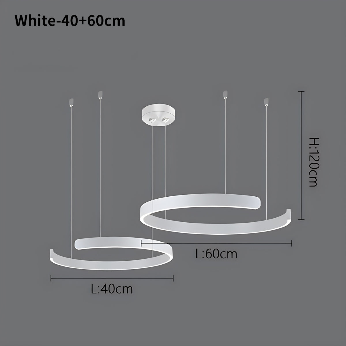 Sleek Circular LED Ring Chandelier For Living Room Decor