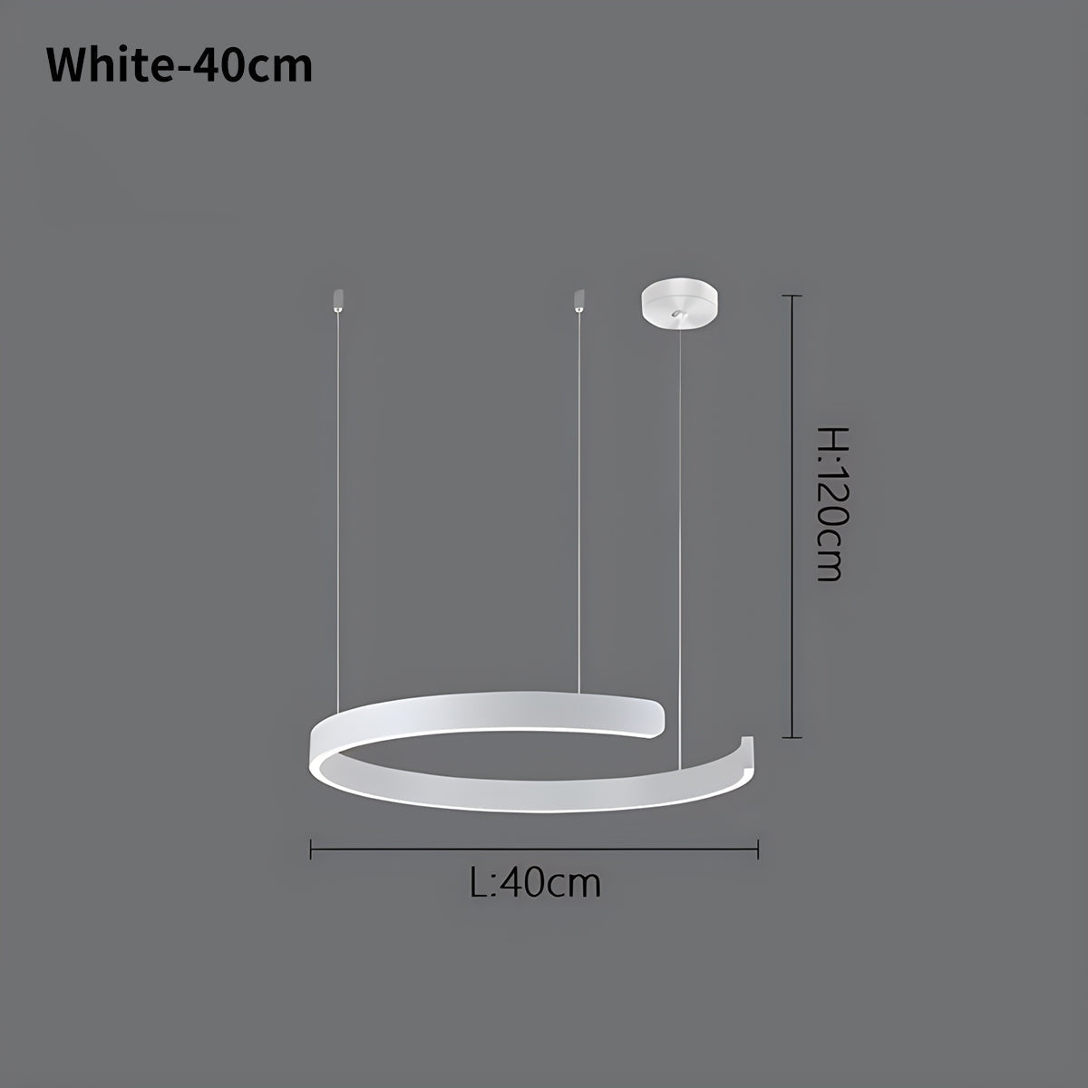 Sleek Circular LED Ring Chandelier For Living Room Decor