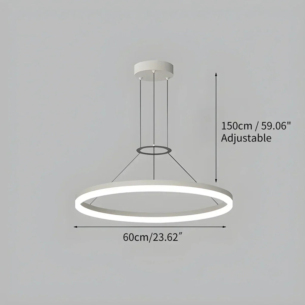 Round Pendant Light For Living Rooms And Kitchens With LED