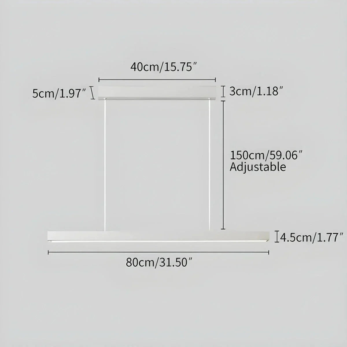 Contemporary Slim Pendant Light For Kitchen Island, Modern Fixture