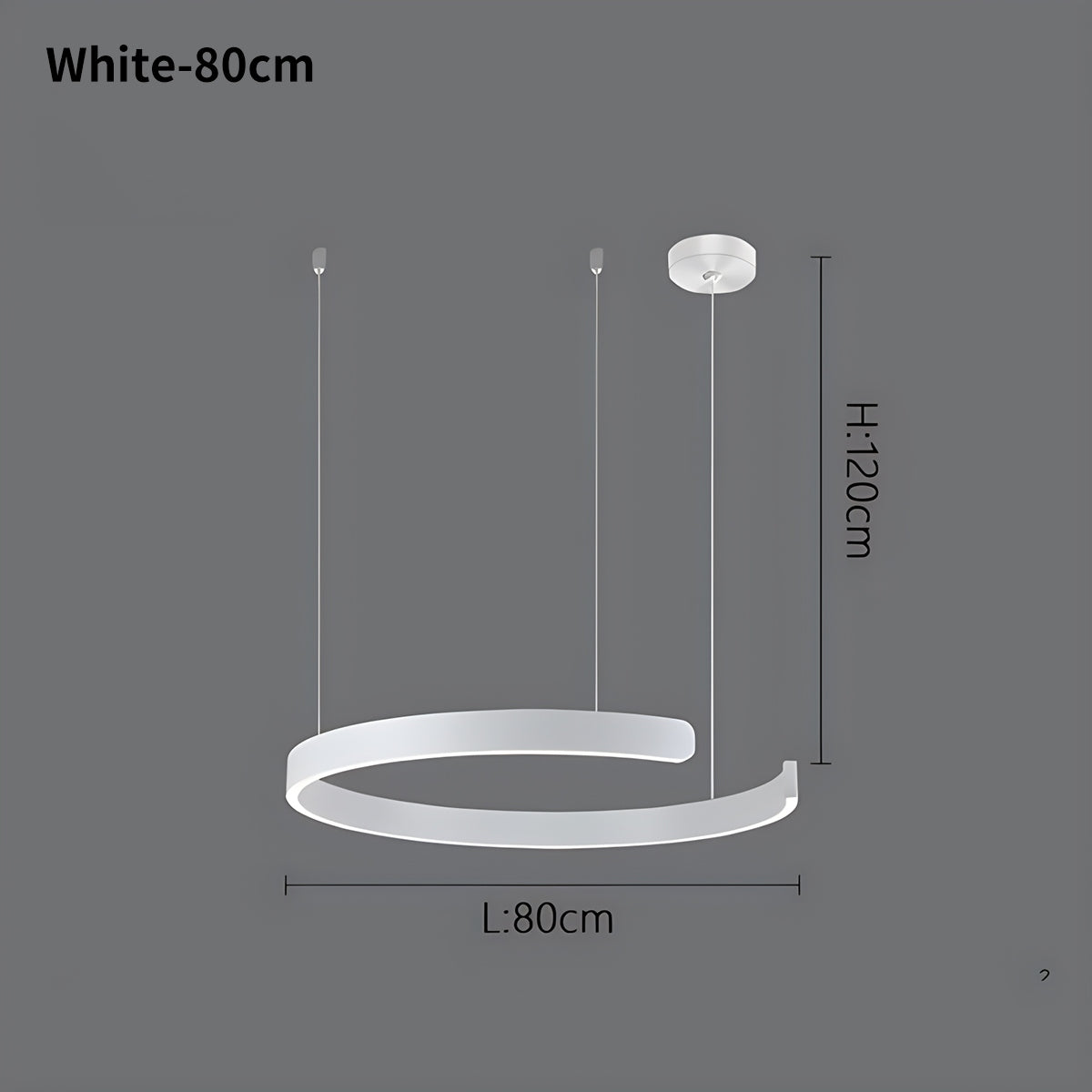 Sleek Circular LED Ring Chandelier For Living Room Decor