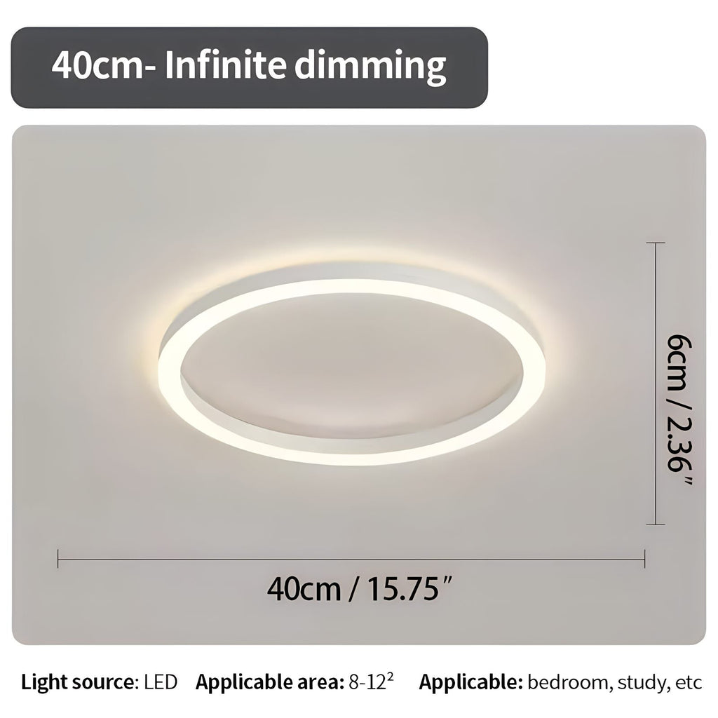 Nordic Circular LED Ceiling Light For Bedroom Decor