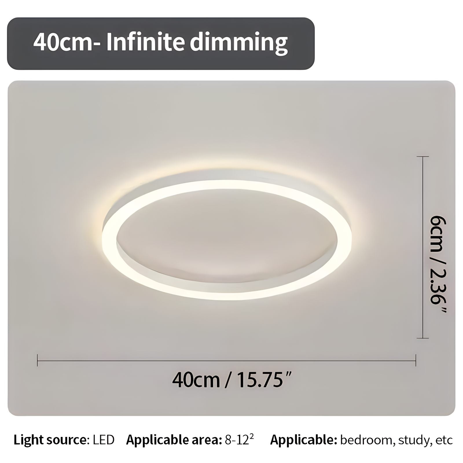 Nordic Circular LED Ceiling Light For Bedroom Decor