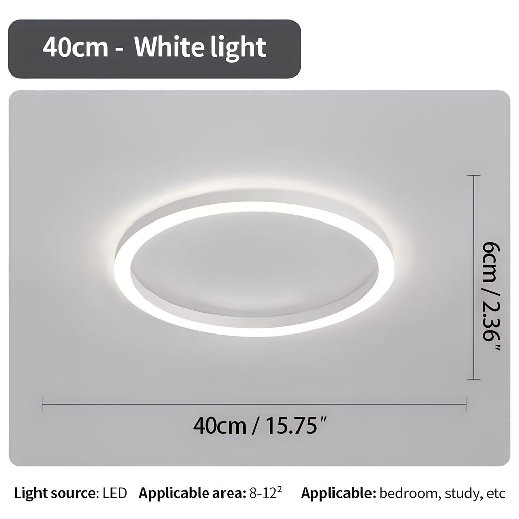 Nordic Circular LED Ceiling Light For Bedroom Decor