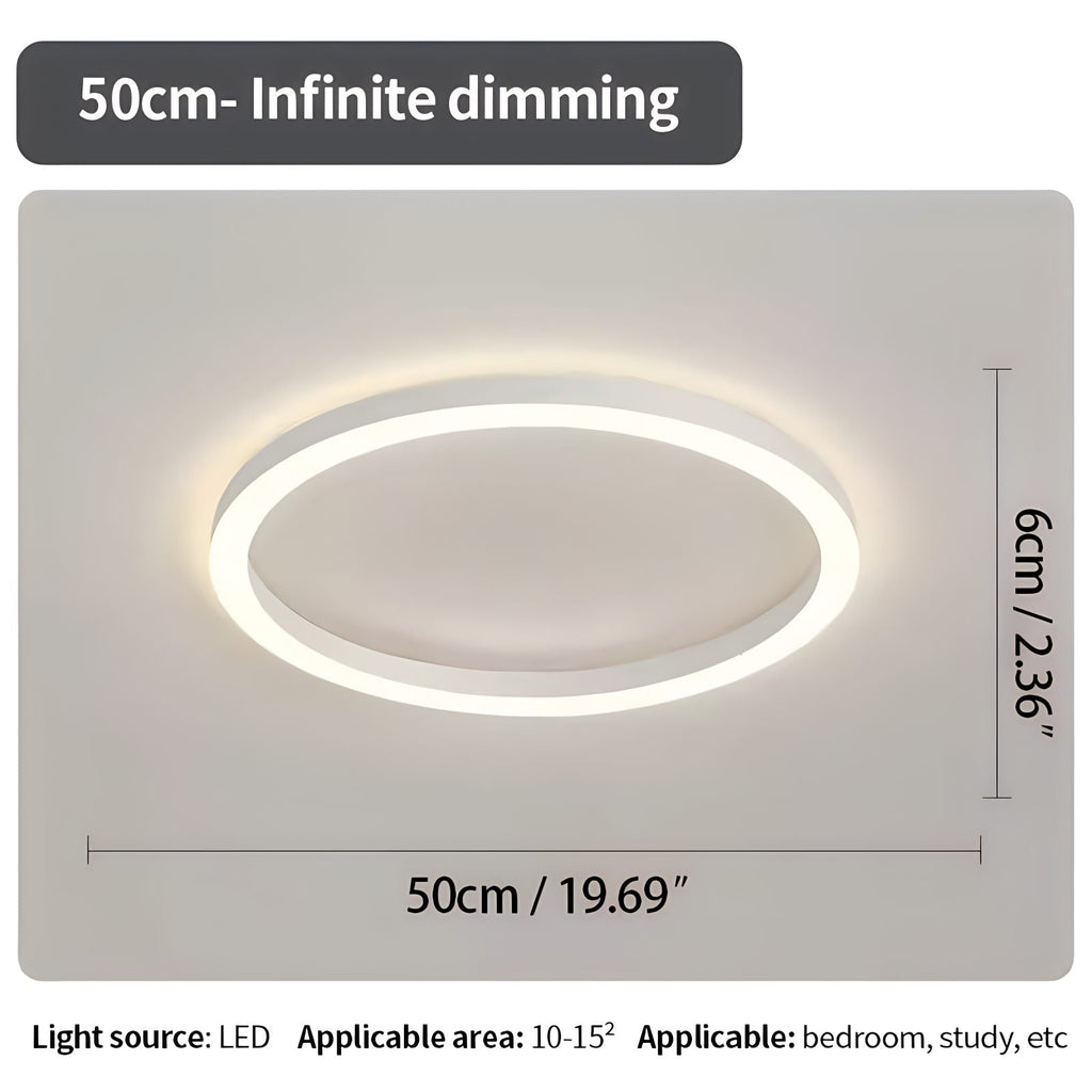 Nordic Circular LED Ceiling Light For Bedroom Decor