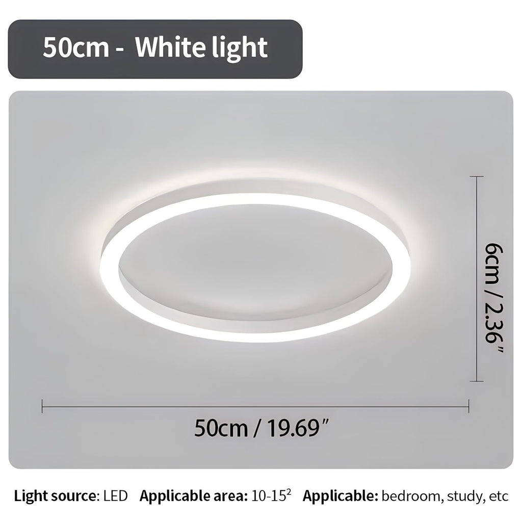 Nordic Circular LED Ceiling Light For Bedroom Decor