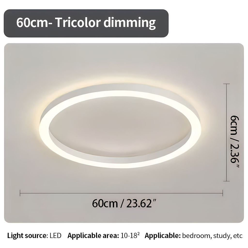 Nordic Circular LED Ceiling Light For Bedroom Decor