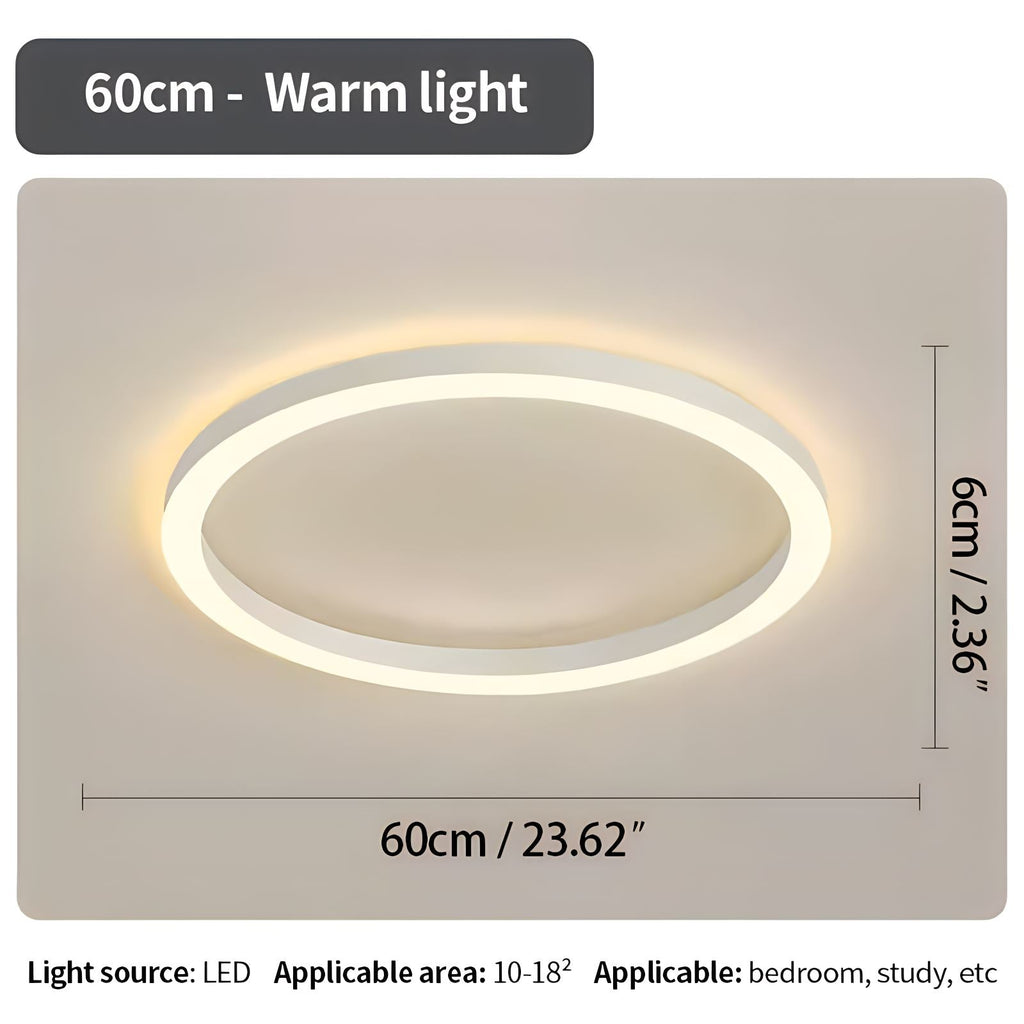 Nordic Circular LED Ceiling Light For Bedroom Decor