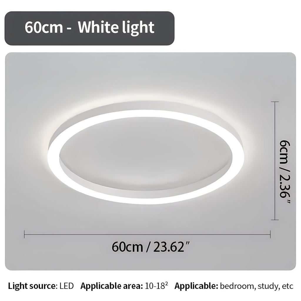 Nordic Circular LED Ceiling Light For Bedroom Decor