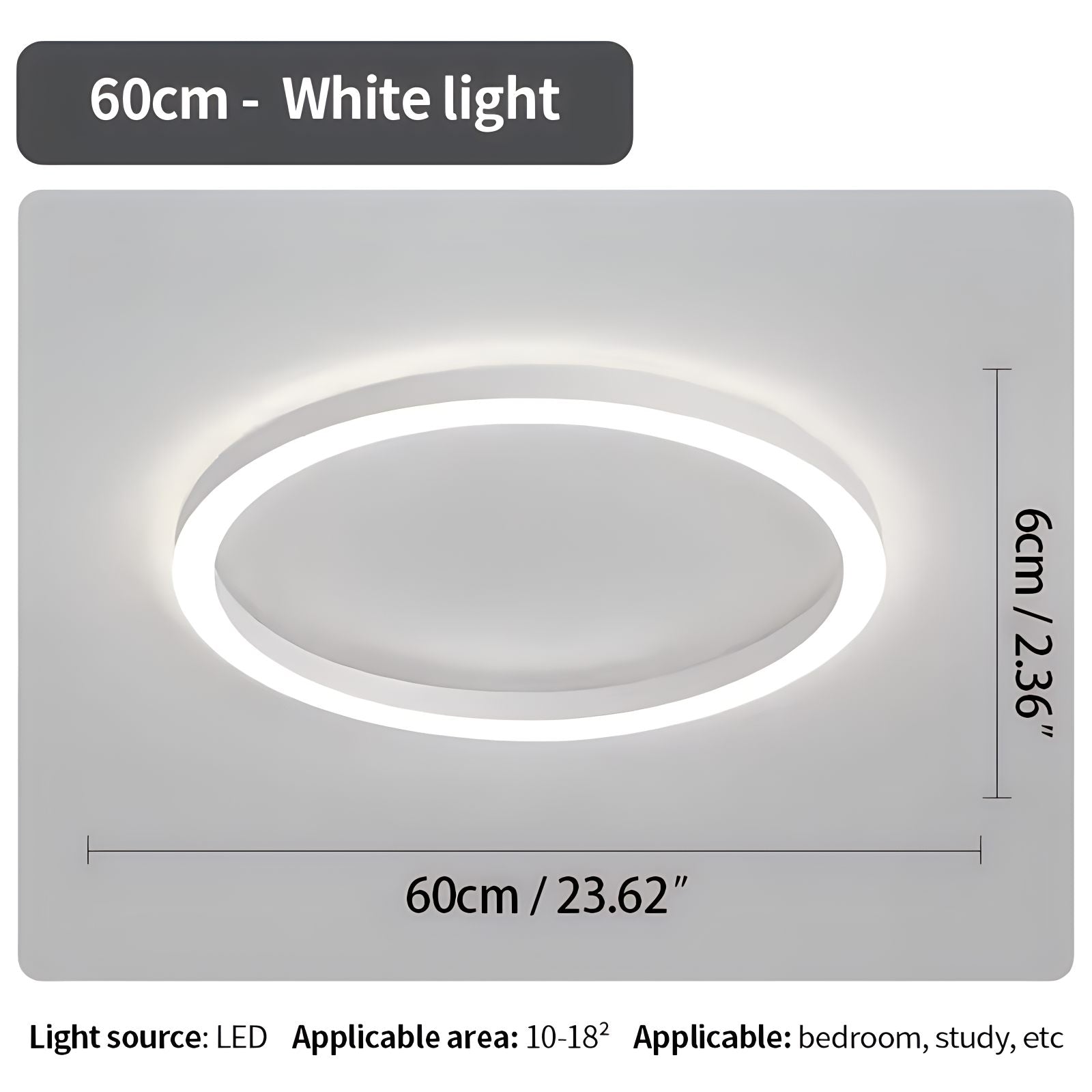 Nordic Circular LED Ceiling Light For Bedroom Decor