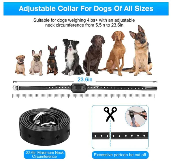 Wireless Dog Fence System With Adjustable Range And Waterproof Outdoor Use