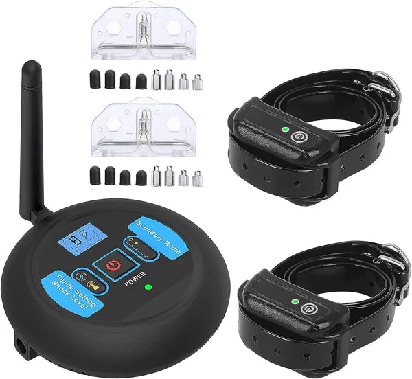 Wireless Dog Fence System With Adjustable Range And Waterproof Outdoor Use