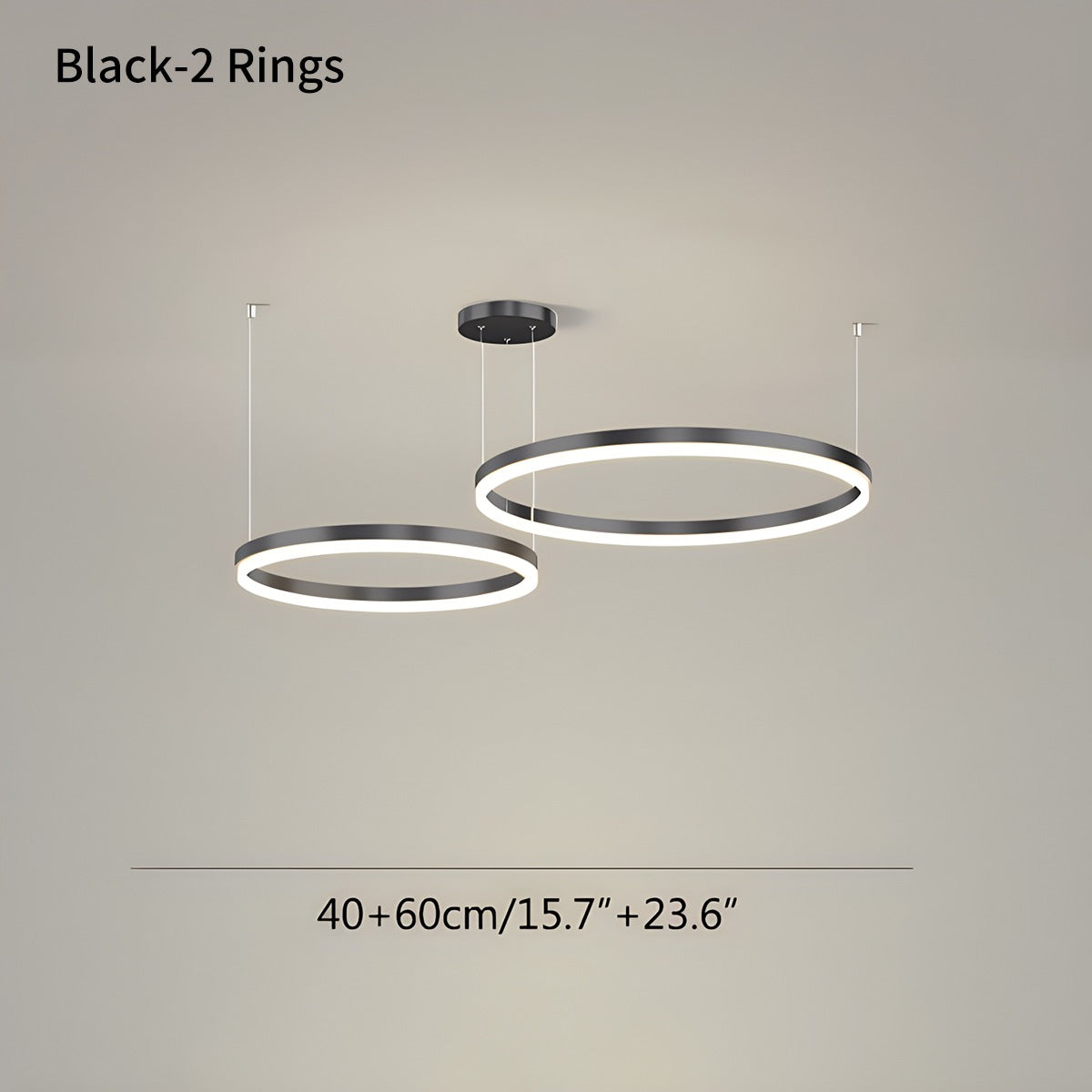 Sleek Ring Chandelier Wireless Ceiling Light With Built In LED