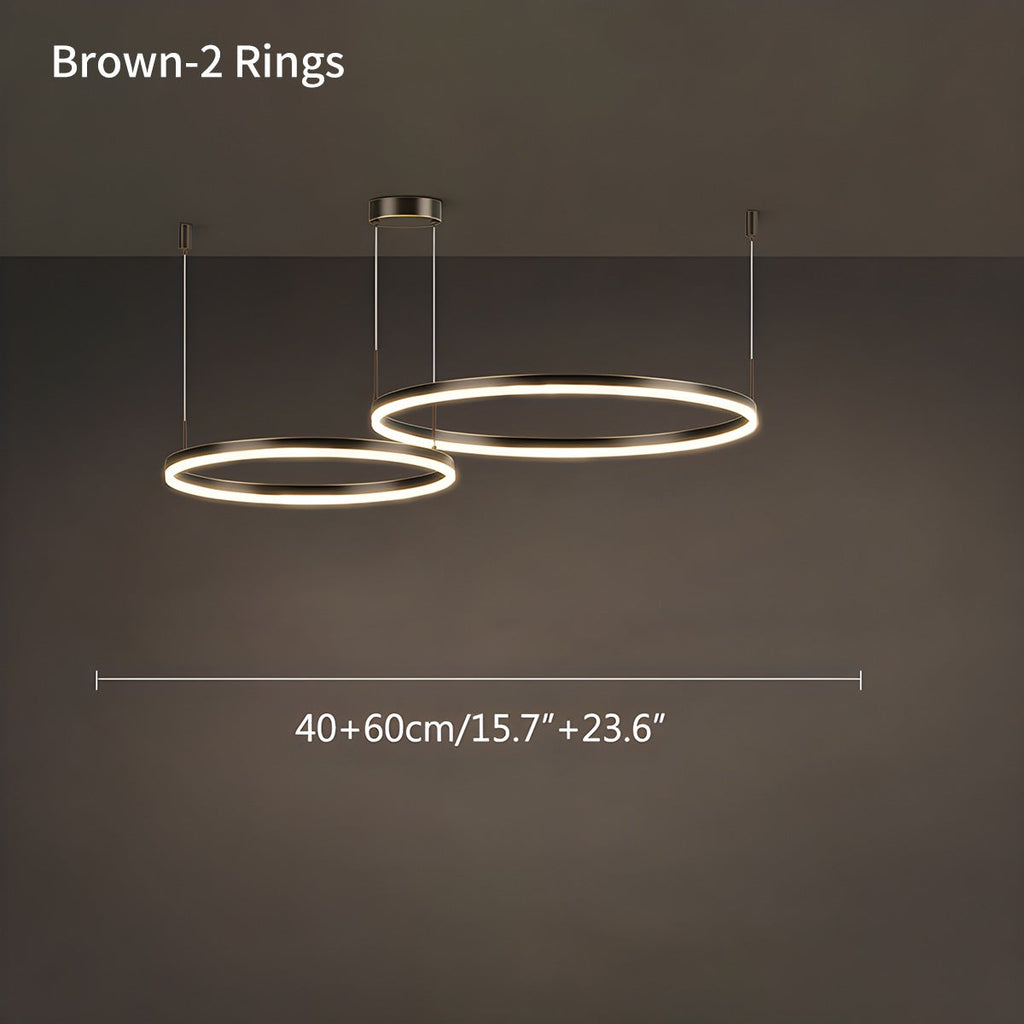 Sleek Ring Chandelier Wireless Ceiling Light With Built In LED