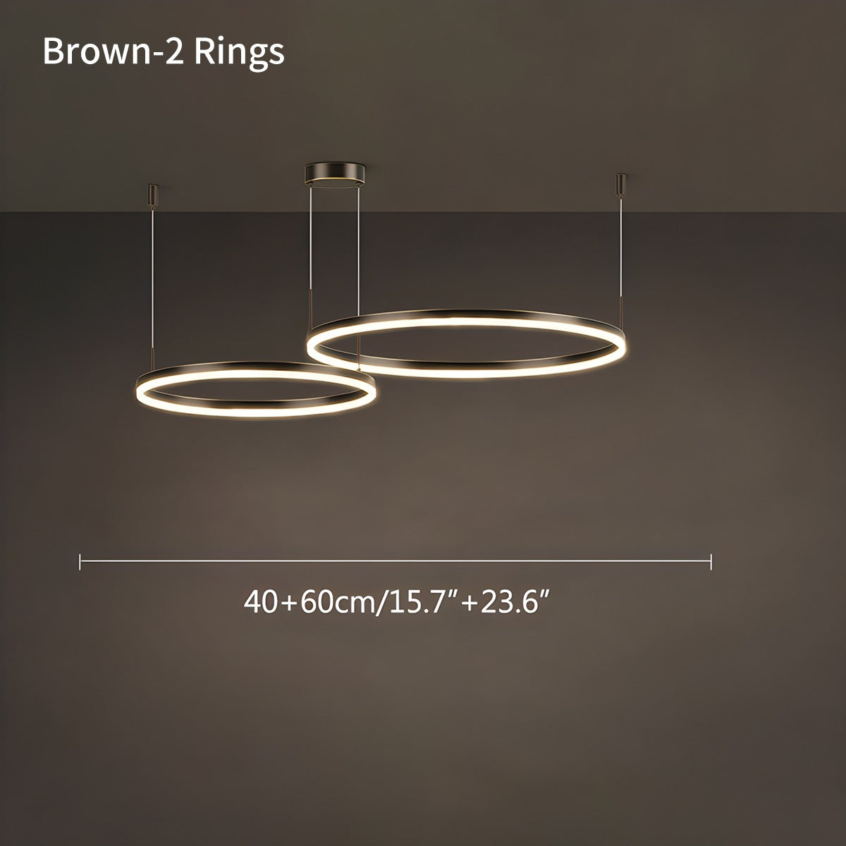 Sleek Ring Chandelier Wireless Ceiling Light With Built In LED