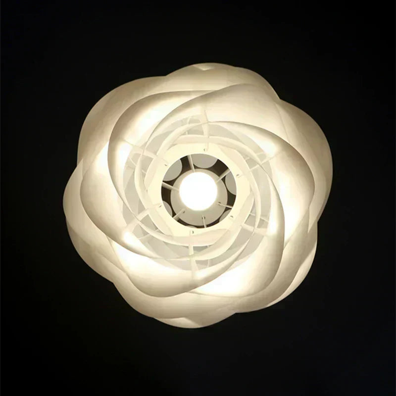 AuroraFlora Glass Blossom Ceiling Lamp From Rosary Inspired Glow
