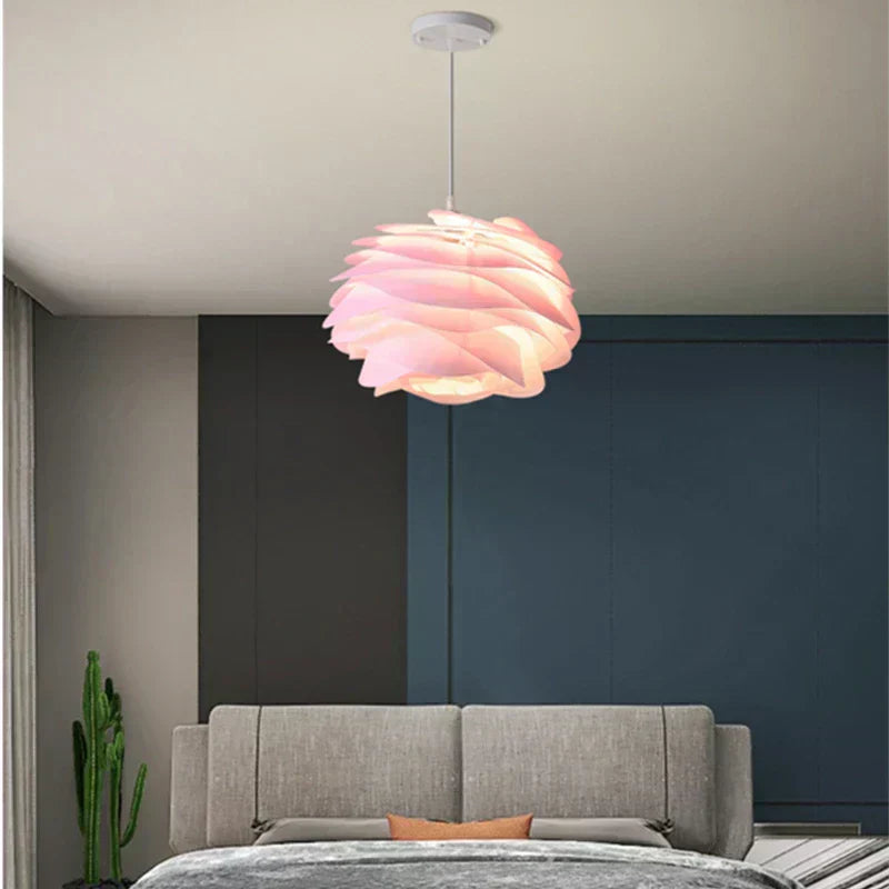 AuroraFlora Glass Blossom Ceiling Lamp From Rosary Inspired Glow