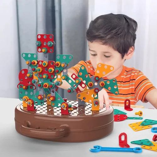 Wonder Play Ensemble Montessori Learning Tools With Electric Screwdriver For STEM Fun