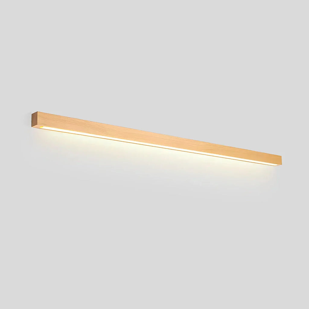 Arlo Linear Wood Wall Light For Hallways, Slim Modern Fixture