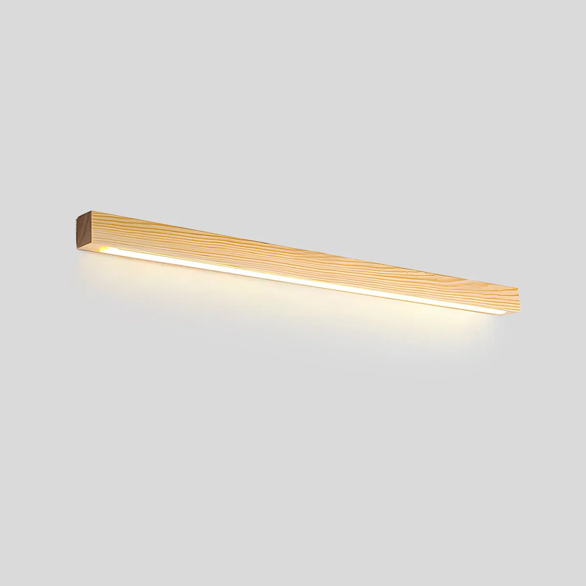 Arlo Linear Wood Wall Light For Hallways, Slim Modern Fixture