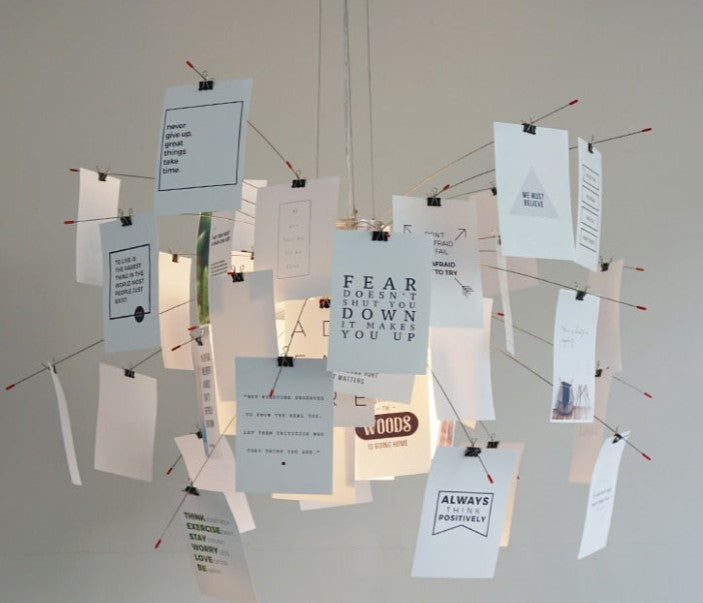 Ingo Maurer Zettel DIY Chandelier With Customizable Panels For Personalized Indoor Lighting