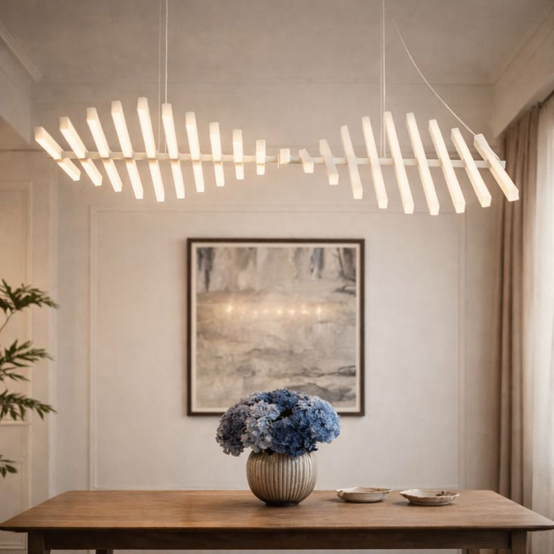 Zylara Modern LED Chandelier With Adjustable Lighting For Kitchens And Indoors