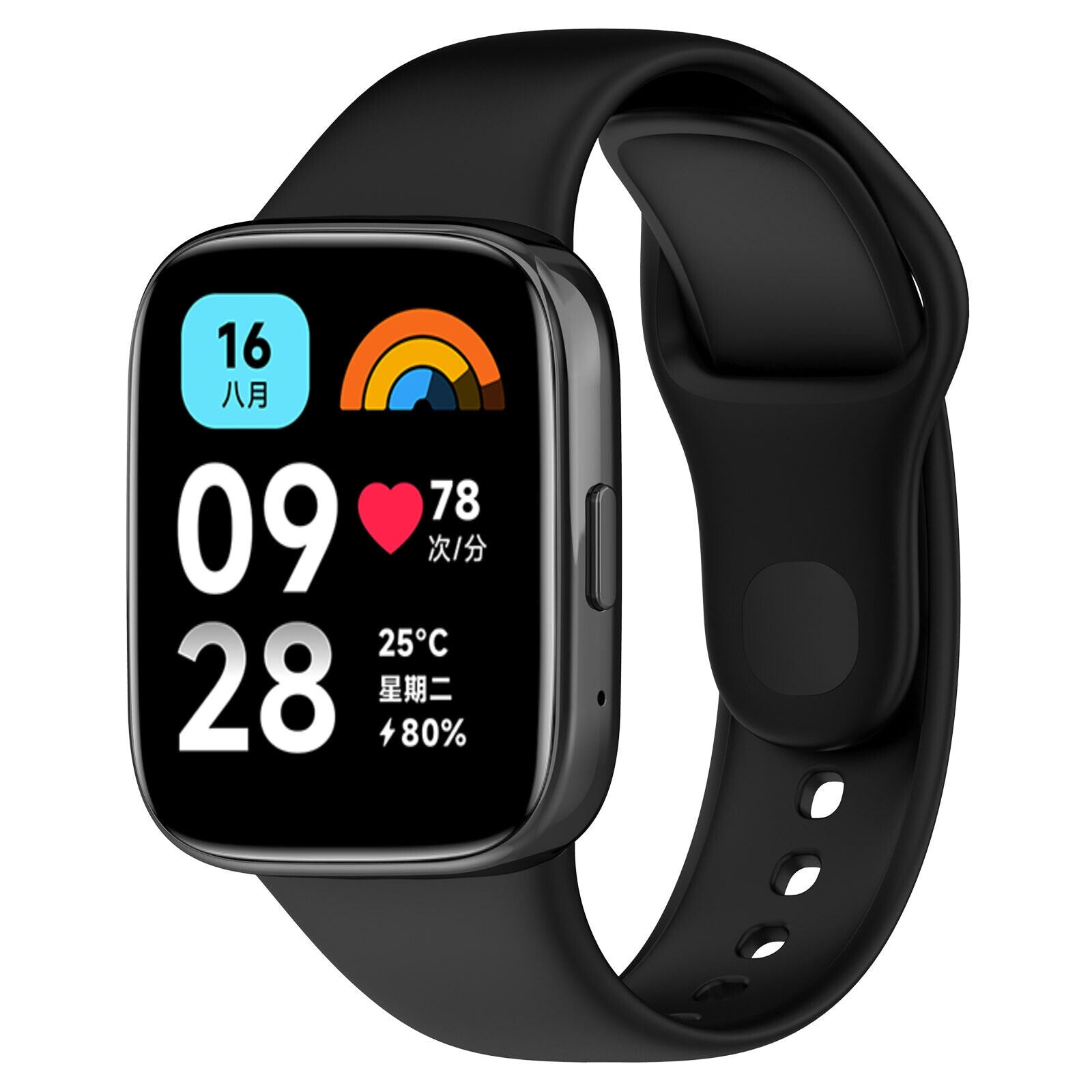 Redmi Watch 3 Active And Lite Silicone Wristband Black