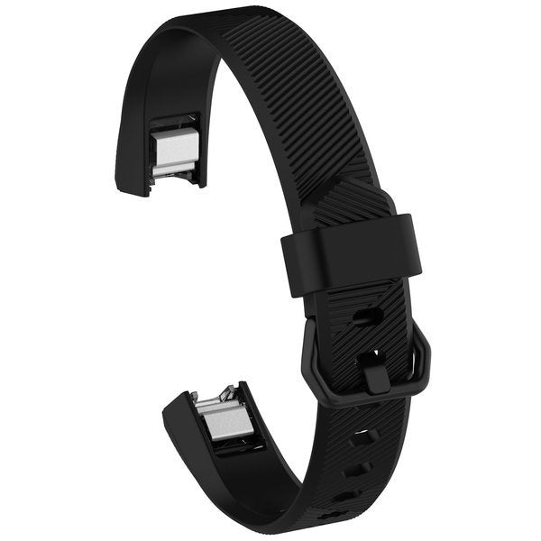 Black Silicone Band Replacement For Fitbit Alta (HR)