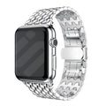 Dragon Steel Strap For Apple Watch In Silver Finish
