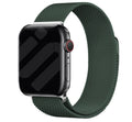 Apple Watch Milanese Style Strap In Dark Green Shade
