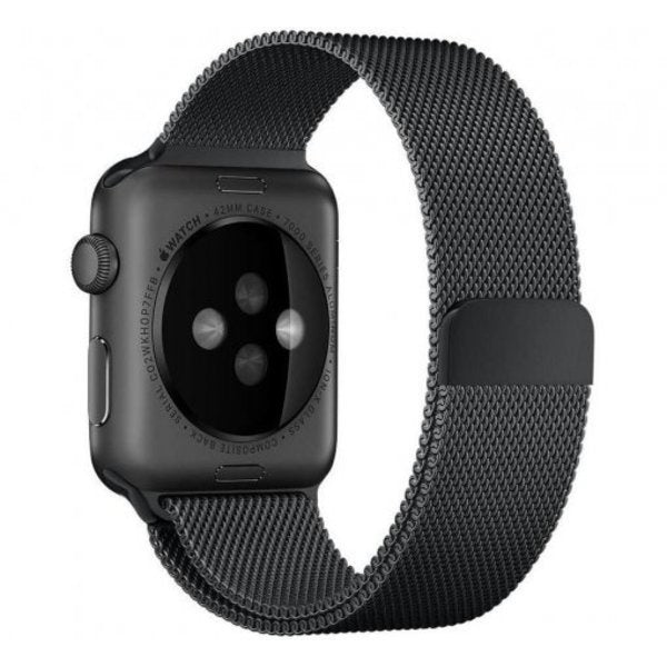 Elegant Black Finish Milanese Edition Strap For Apple Watch