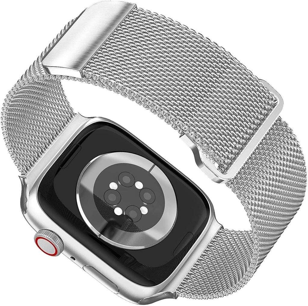 Apple Watch Silver Milanese Band With Buckle Finish