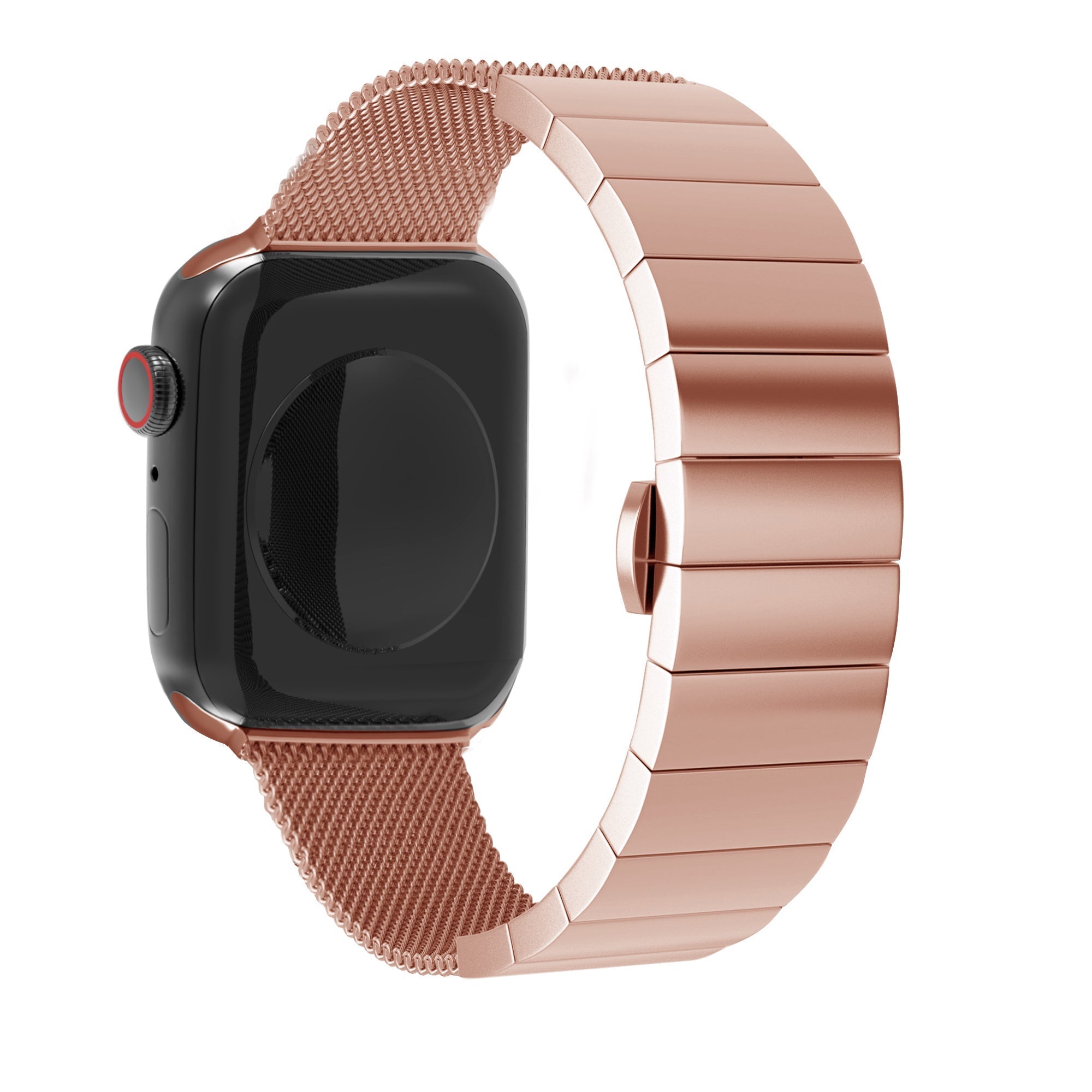 Apple Watch Rose Gold Stainless Steel Milanese Strap