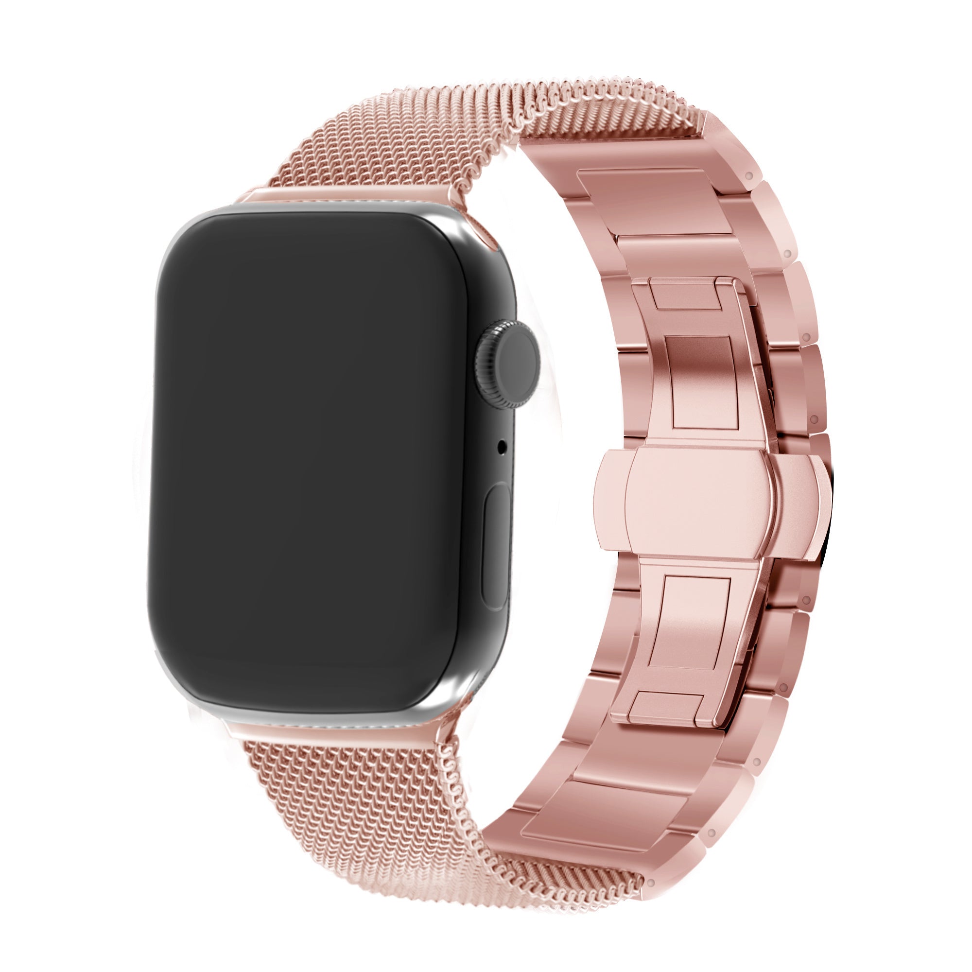 Apple Watch Rose Gold Stainless Steel Milanese Strap