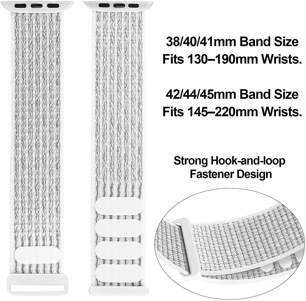 Apple Watch White Nylon Loop Band For Apple Watch Accessory