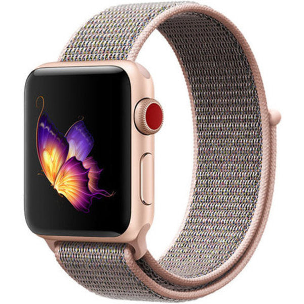 Apple Watch Nylon Band In Soft Pink For All Day Comfort