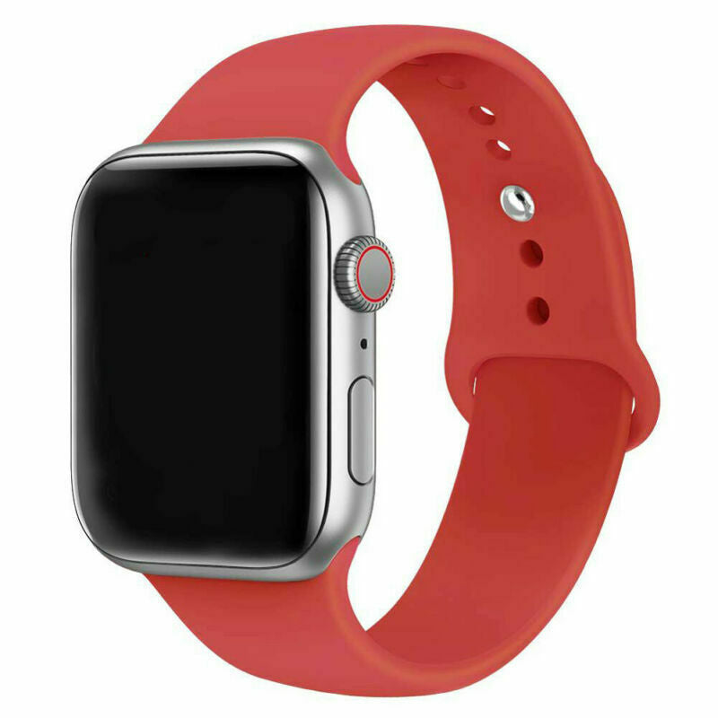 Apple Watch Official Red Silicone Band Replacement