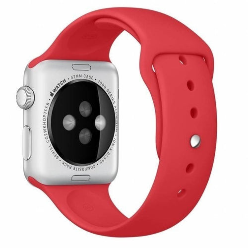Apple Watch Official Red Silicone Band Replacement